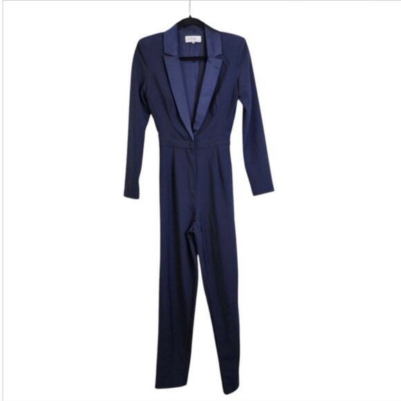 House of CB Pants - House of CB Formal fitted tuxedo Jumpsuit